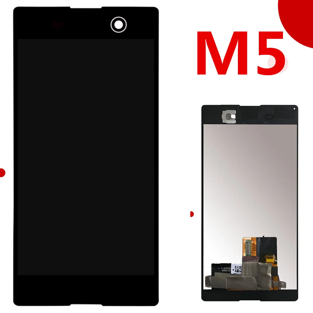 ЖК дисплей + сенсорный экран рамка для Sony Xperia M5 сменные детали E5603 E5606 E5653 E5633|Экраны