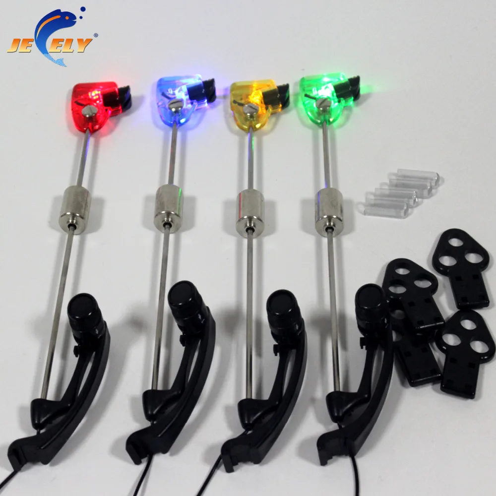 Карп Рыбалка свингеры 4 цвета светодиодный подсветкой набор с Ева упаковочный