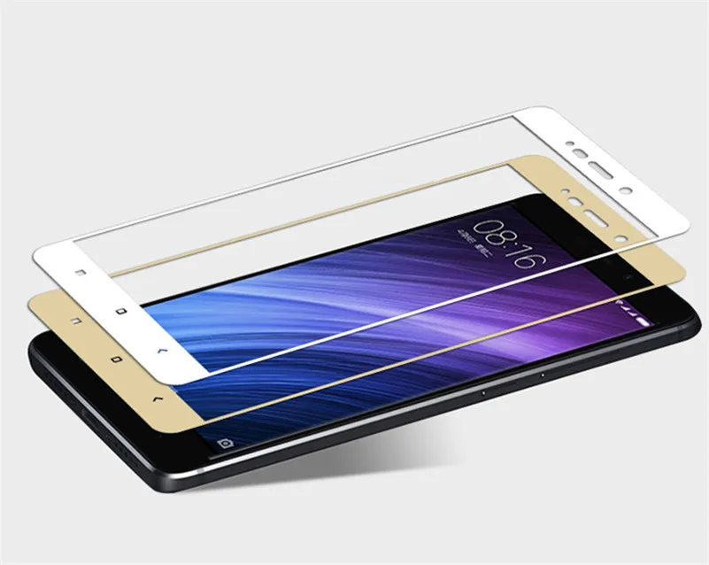 2.5D 9H полное покрытие закаленное стекло для Xiaomi Redmi 4 стандартная защитная пленка