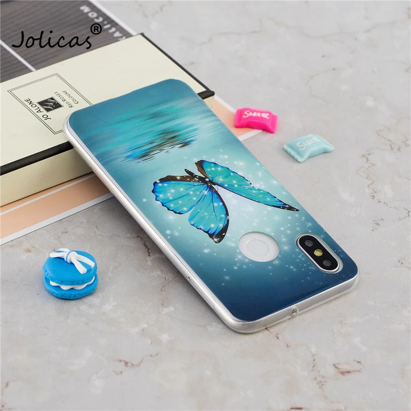 Xiaomi mi 8 светящийся чехол на СПС Coque Сова единорог мультфильм Fundas для Мягкий