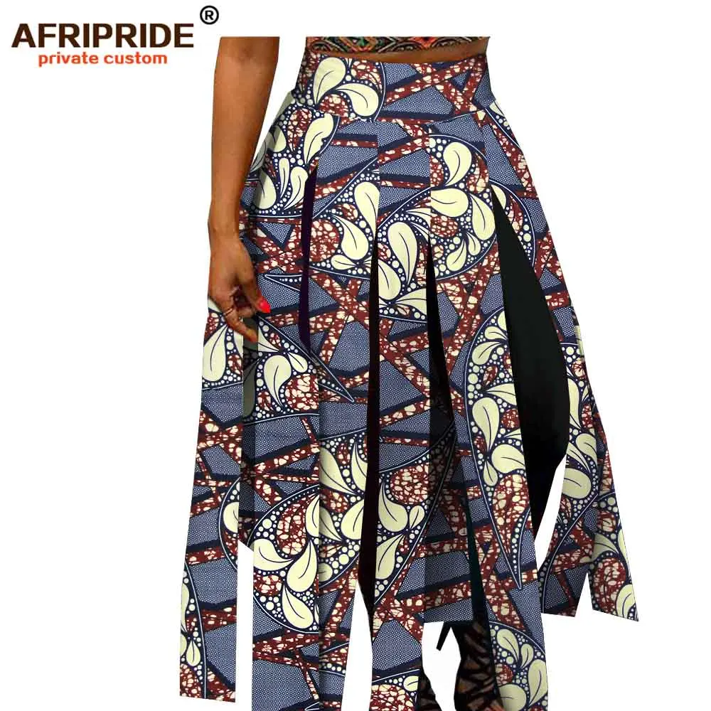 Новая африканская Весенняя юбка для женщин AFRIPRIDE портной сделанная Женская Асимметричная хлопковая юбка батик хлопок A1827005