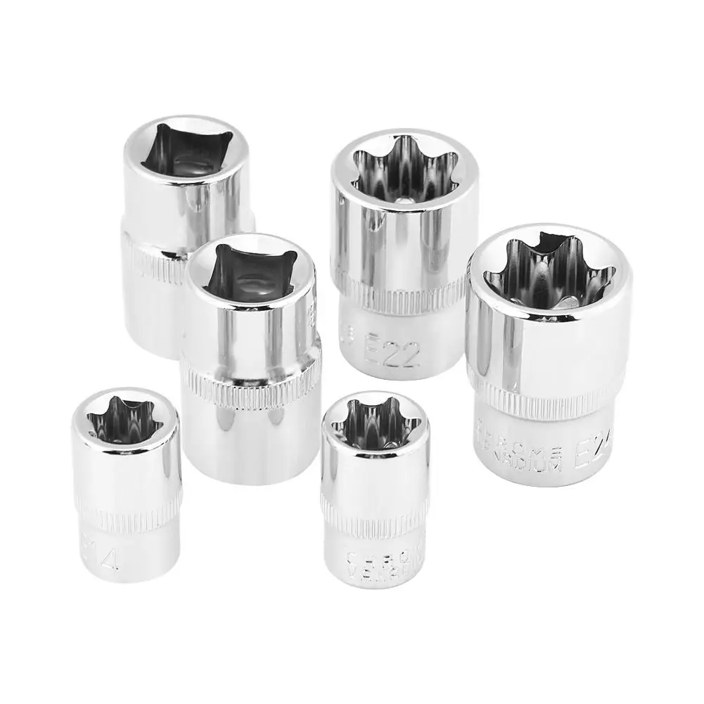 14 шт. E-type Torx Star Bit Набор торцевых головок E4-E24 1/" 3/8" 1/" набор инструментов для ремонта