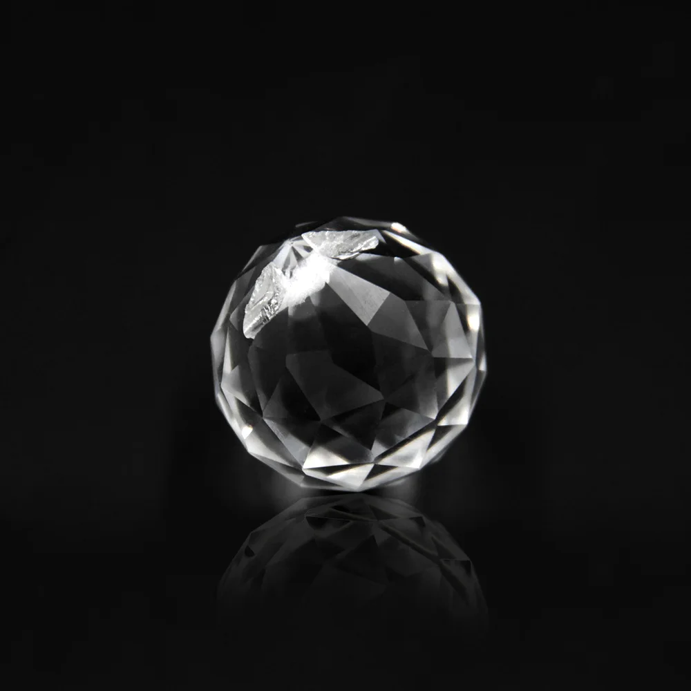 

10pcs 30mm Chandelier Balls Cut-faceted Crystal Balls Clear For Hanging Lamp&lighting Part Home