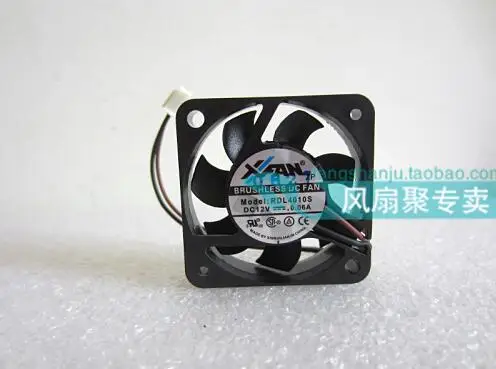 Вентилятор XFAN RDL4010S, 12 В, 0,06 А, 4 см, 4010, 40 х 40 х 10 мм, 2 провода, бесшумный