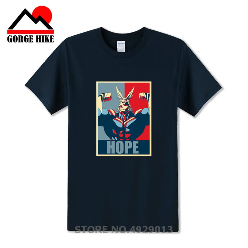 Мужская футболка с мангой All Might Hope Deku японская аниме Boku No Hero Academia|Мужские