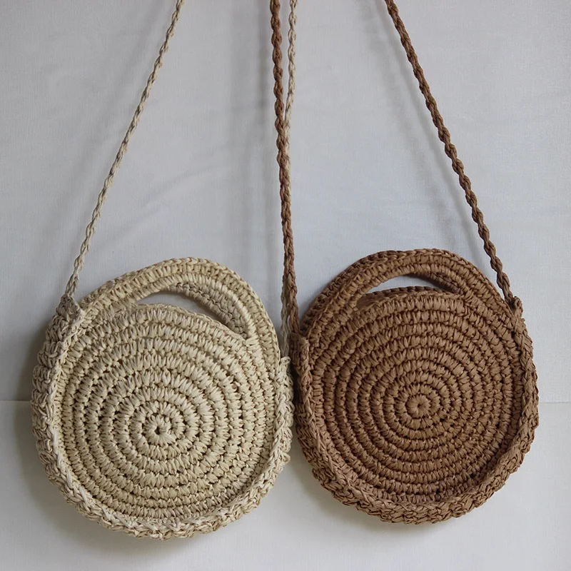 Сумка женская круглая соломенная сумочка кросс боди лето|Сумки с ручками| |