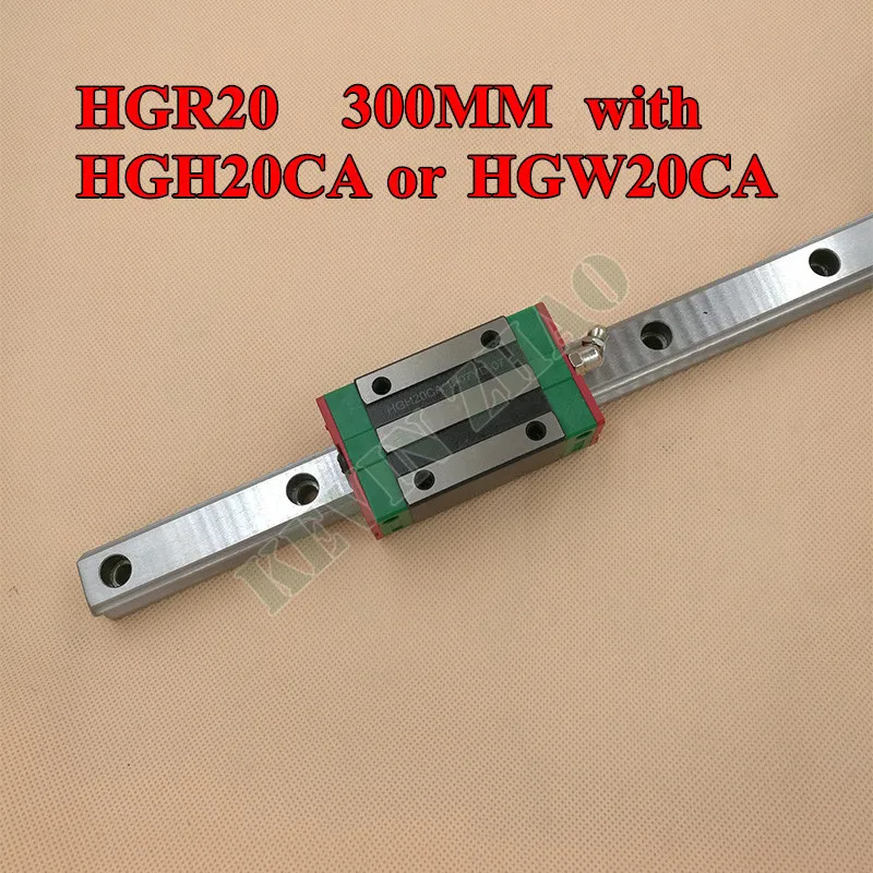 Новый HGR20 линейный направляющий рельс длиной 300 мм с 1 шт. блок перевозки HGH20CA или
