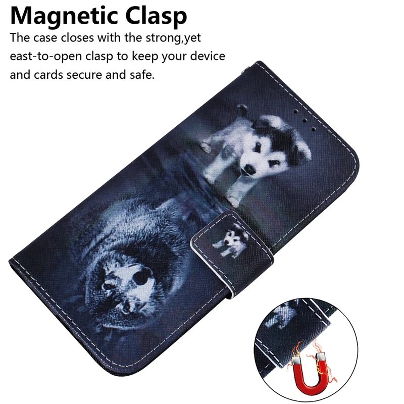 Чехол для Etui Huawei P Smart Z магнитный откидной бумажник с животными чехол Plus 2019 Huwawei