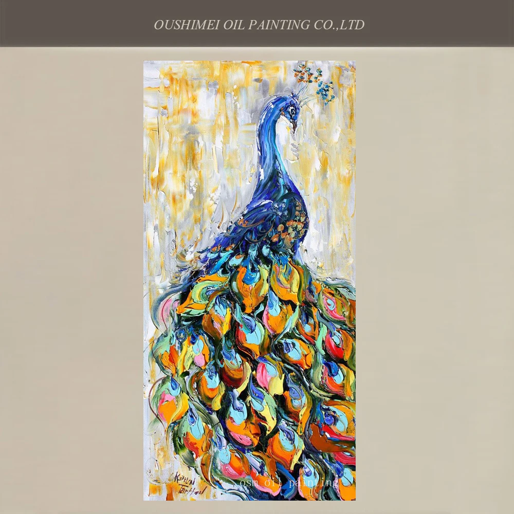 Лидер продаж ручная роспись Современное абстрактное животное настенное