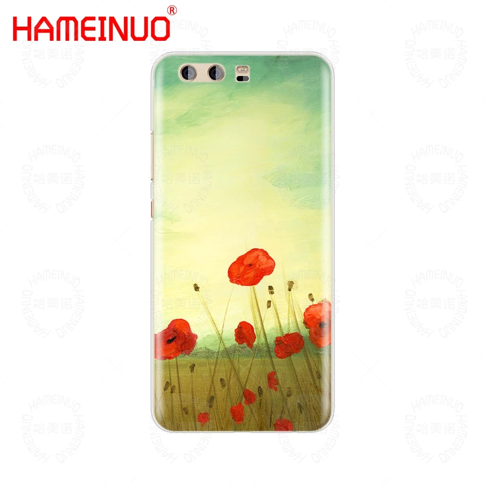 HAMEINUO чехол для телефона с красными цветами мака huawei Ascend P7 P8 P9 P10 P20 lite plus pro G9 G8 G7