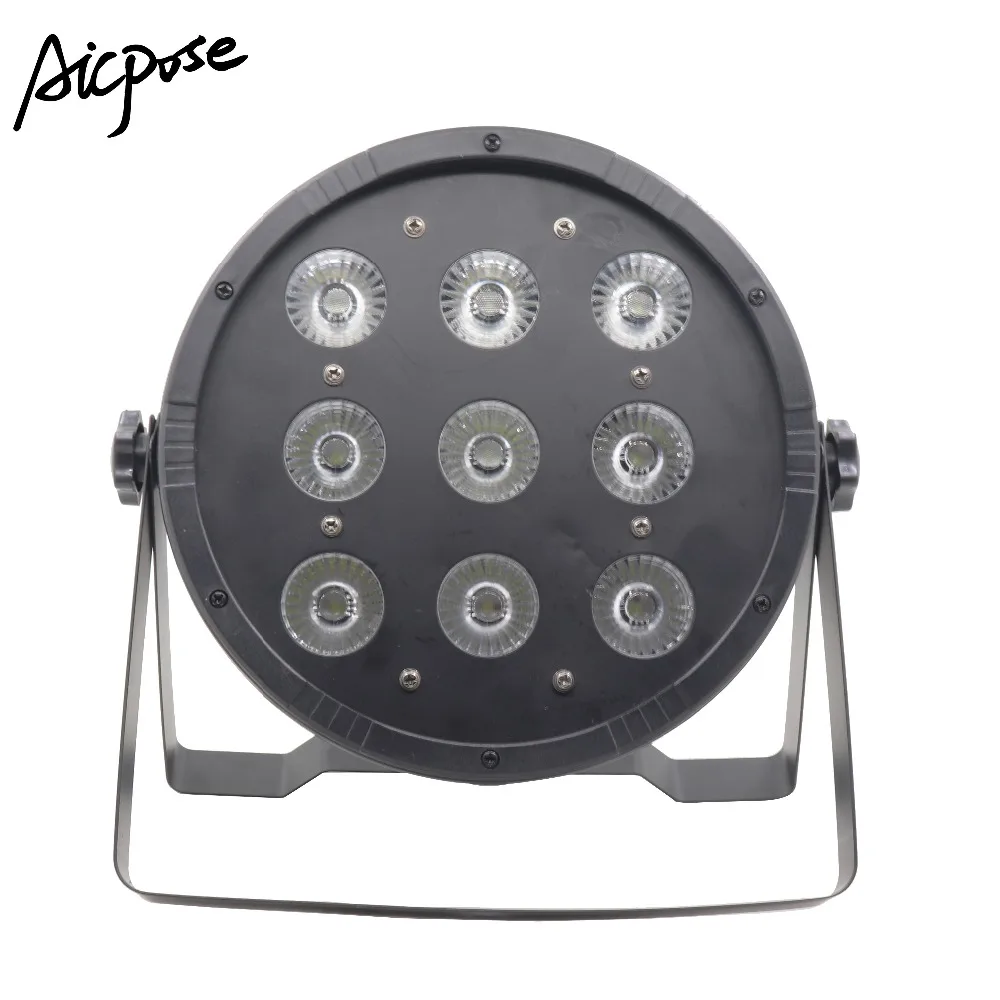 

8Pcs/lots 9x12w LED Par Lights With Flight Case Par Led 9*12w RGBW 4 in 1 With DMX512 Control DJ Lights Stage Lighting