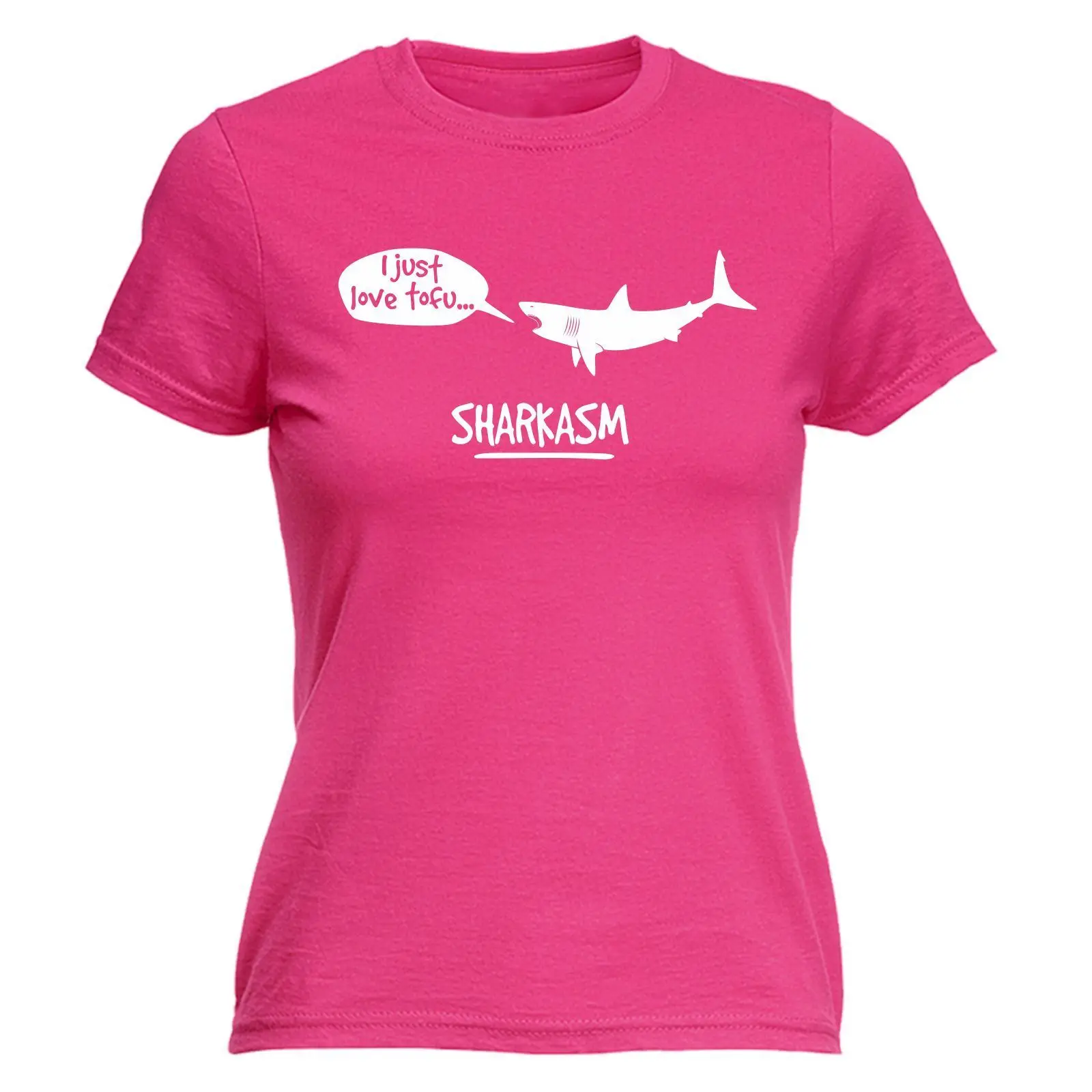 Женская футболка с надписью I Just Love Tofu Sharkasm|kawaii t shirt|fashion shirtt shirt |