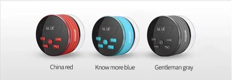 HAAYOT IPX7 водонепроницаемый портативный Bluetooth динамик светодиодный светильник Душ беспроводной стерео BT присоска динамик s Hands-free Mic FM радио