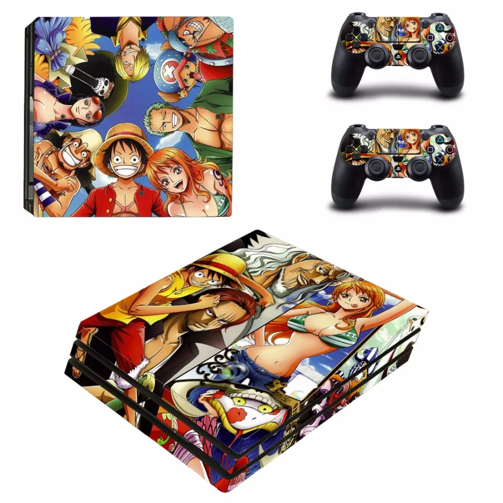 Аниме one piece PS4 Pro наклейка на кожу для playstation 4 консоль и контроллер полная кожа