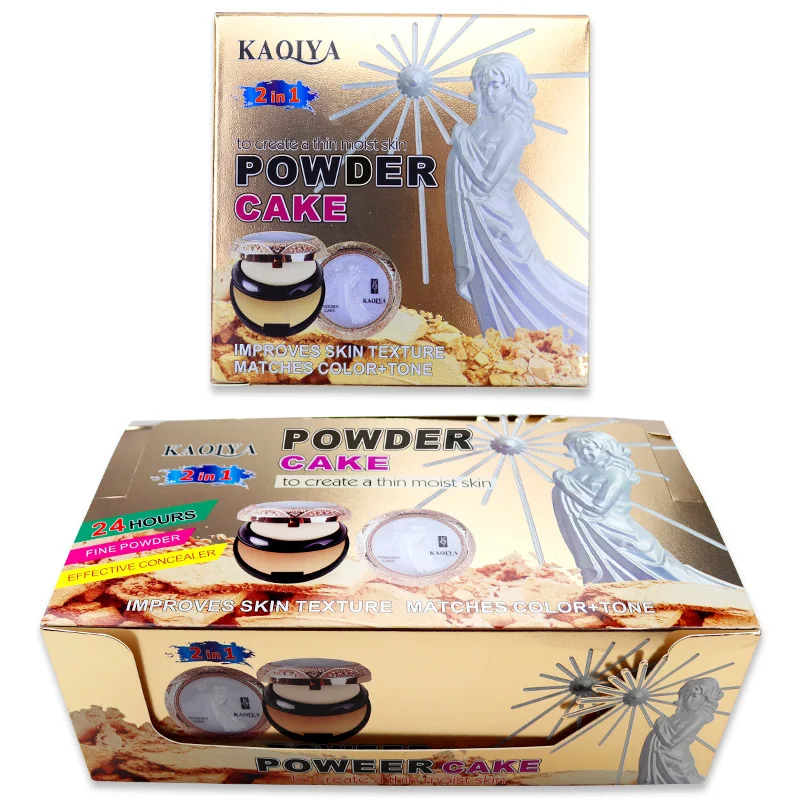 Профессиональная пудра KAQIYA 1002 Beauty Glazed с полным покрытием стойкая для макияжа