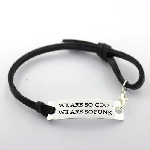 2017 модные ювелирные изделия 17 см серебро гравировка мы так круты/панк