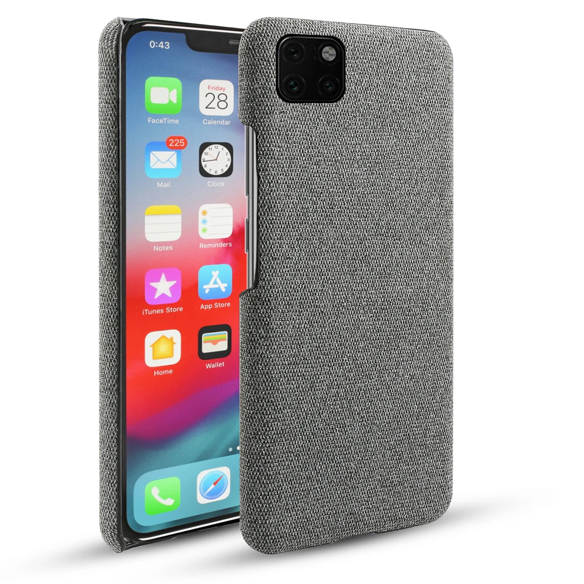 Для iPhone 11 Pro Max чехол Ретро тканевая ткань Тонкий Жесткий ПК для 5 5S SE X XS XR