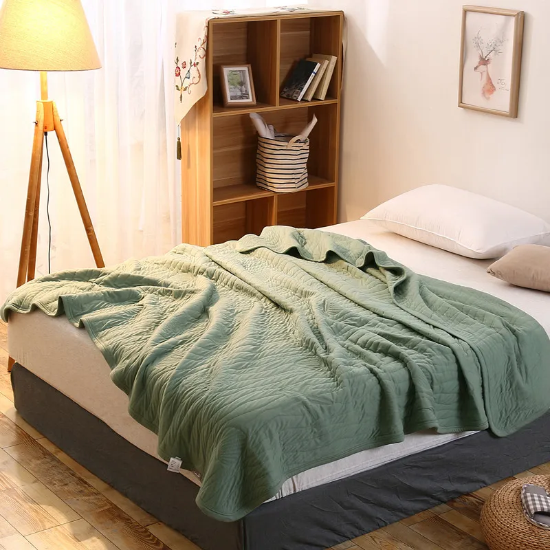 Роскошный Новый однотонный одеяло для кровати стеганое летнее мужчин мягкие