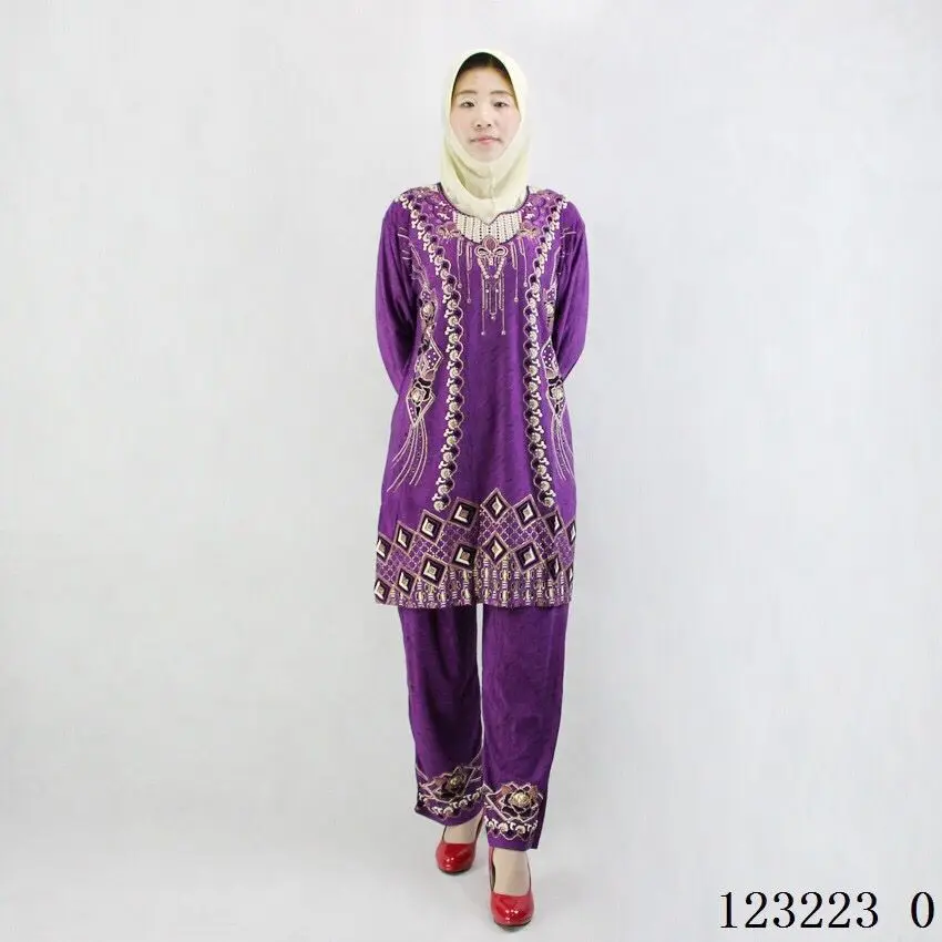 Ice silk salwar kameez одежда с принтом, костюм из 2 предметов, традиционная индийская Женская одежда, 123220 - Цвет: 123223