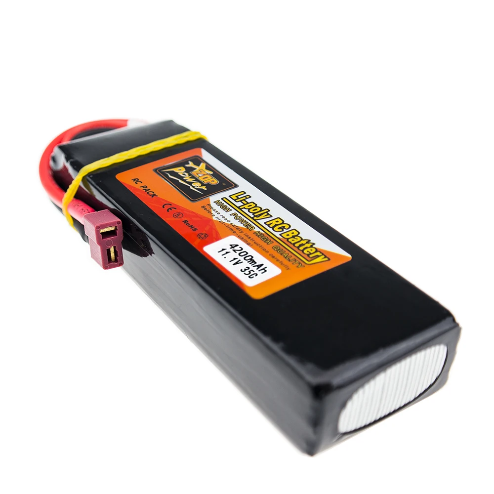 Zop Power 11 1 В 4200 мАч с европейской вилкой зарядное устройство 3S 35C LiPo батарея XT60 или T