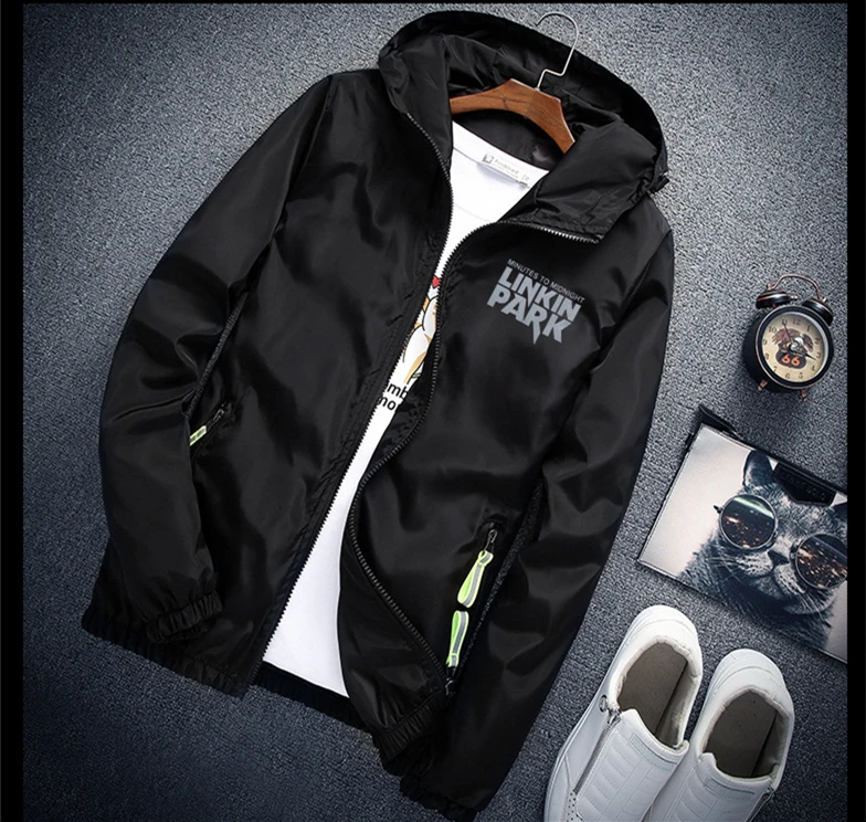 Кепка в подарок от S до 7XL размера плюс Linkin park куртка светильник Светоотражающая