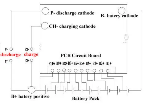 Плата BMS PCB для защиты аккумулятора 12 В 60 А с балансировкой литиевых и фосфатных