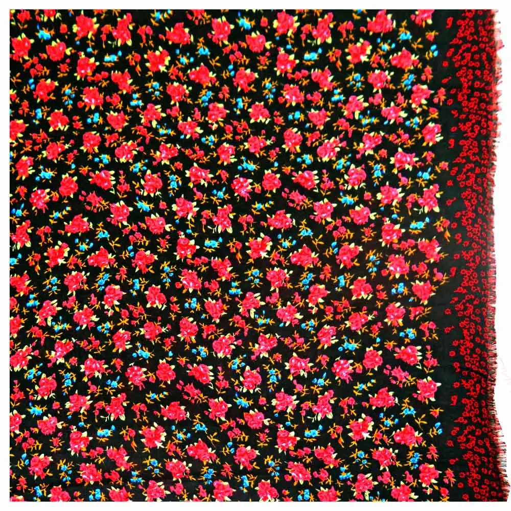 Цветочный хлопковый шарф шаль мусульманский хиджаб |