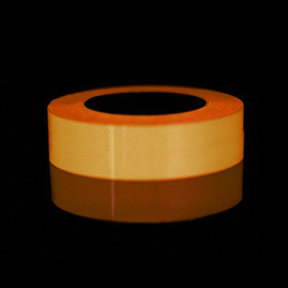 2cm orange 1,5/2/3/4/5 см* 1 м 3 цвета ПВХ светящаяся лента самоклеящаяся лента Ночное видение светятся в темноте безопасности Предупреждение безопасности этапа домашнего декора - Цвет: 2cm orange
