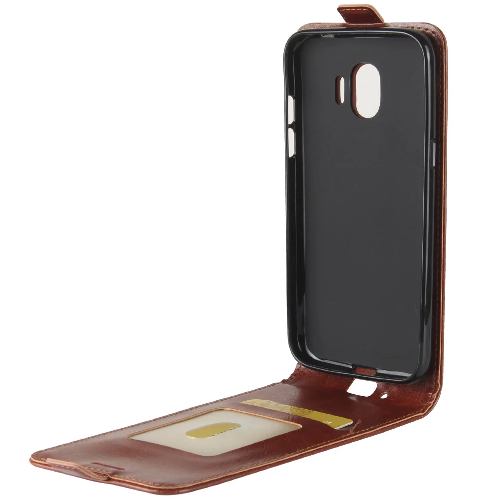 Роскошный чехол Capinha для Samsung Galaxy J2 Pro 2018 телефона с откидной крышкой J250F J250 кожаный