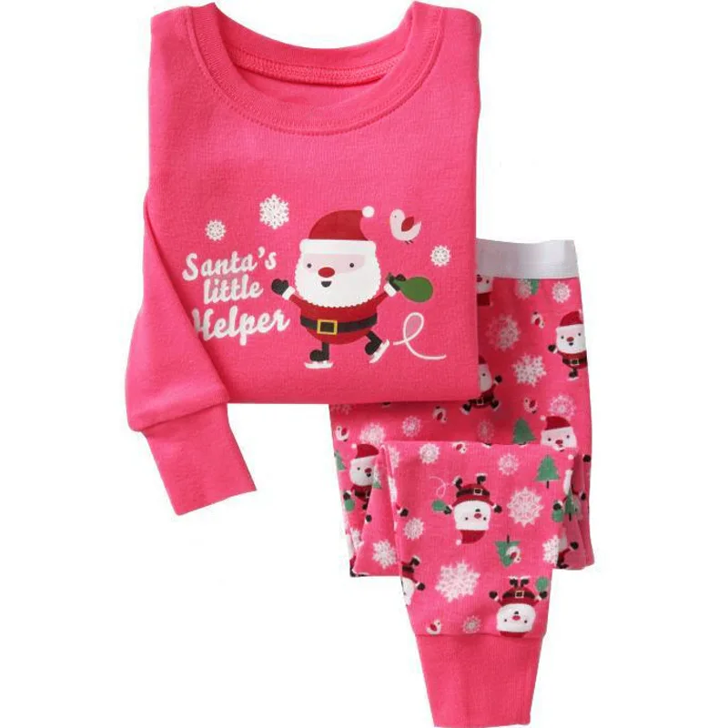 Christmas Cartoon Bear Cub Reindeer Snowman Boutique Kids Costume Set Pajamas Halloween Boys Sportswear Elegant Girls Clothes | Детская