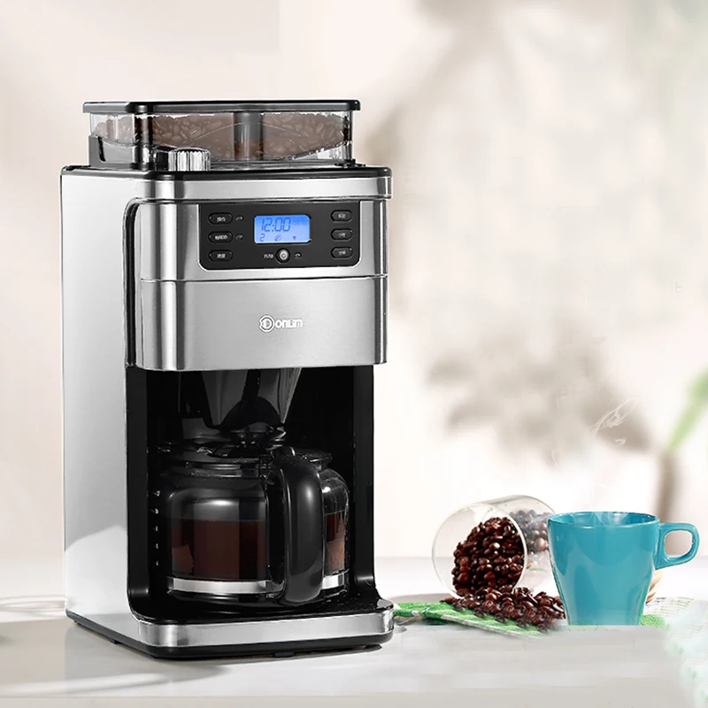 Household Coffee Machine Full-automatic American Maker Grinder Freshly Brewed Grinding DL-KF4266 | Бытовая техника