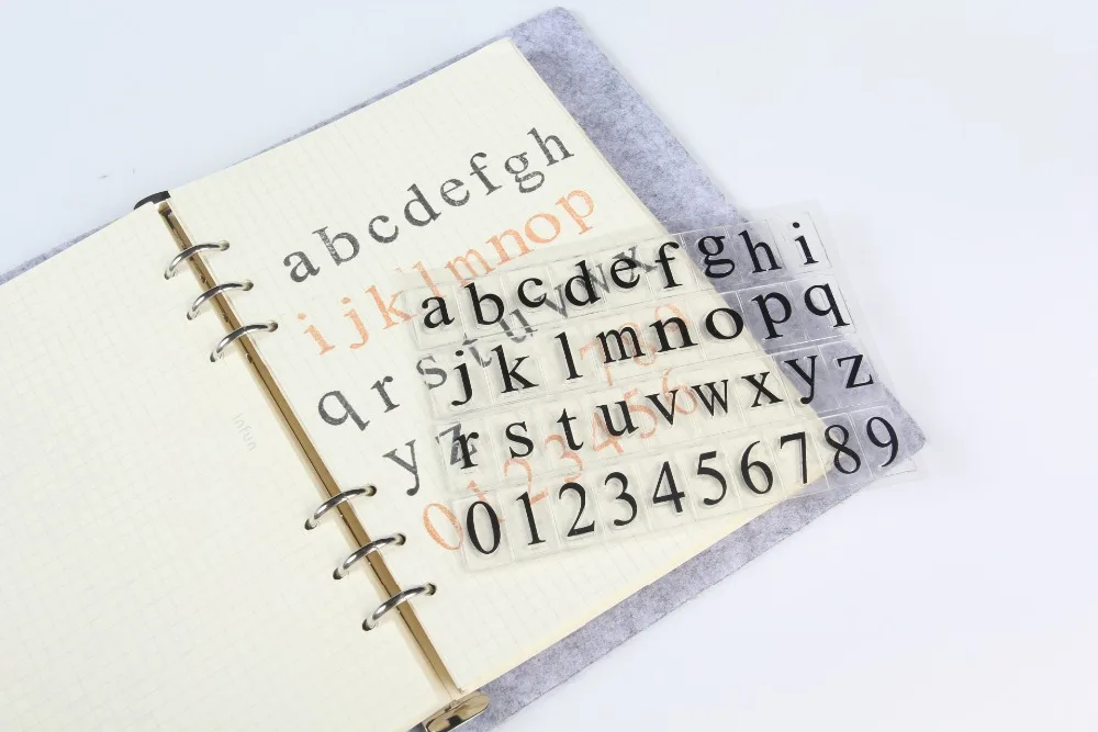 Новый Алфавит нижний регистр буквы прозрачный чистый силикон штамп/печать для DIY