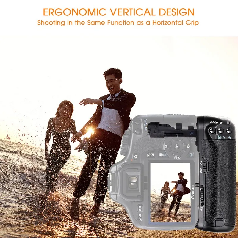 Travor Вертикальная Батарейная ручка держатель для Canon 60D 60Da DSLR камера Замена BG-E9 работать с LP-E6 батареей