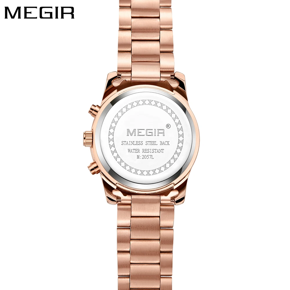 Часы MEGIR женские модные спортивные деловые розовое золото|clock gold|clock brandclock steel |