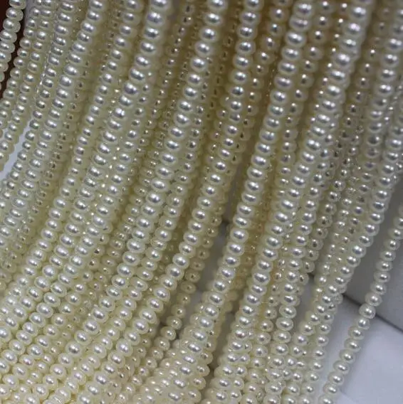 Уникальный жемчуг ювелирный магазин 3 5 мм белый пресноводный бусины DIY ювелирных