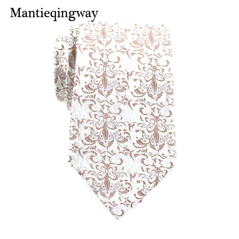 Mantieqingway 8 см Бизнес Цветочные галстук для мужские Костюмы Свадебные полиэстер Средства ухода за кожей Шеи Галстук corbatas модные кешью печатных Галстуки для мужчин