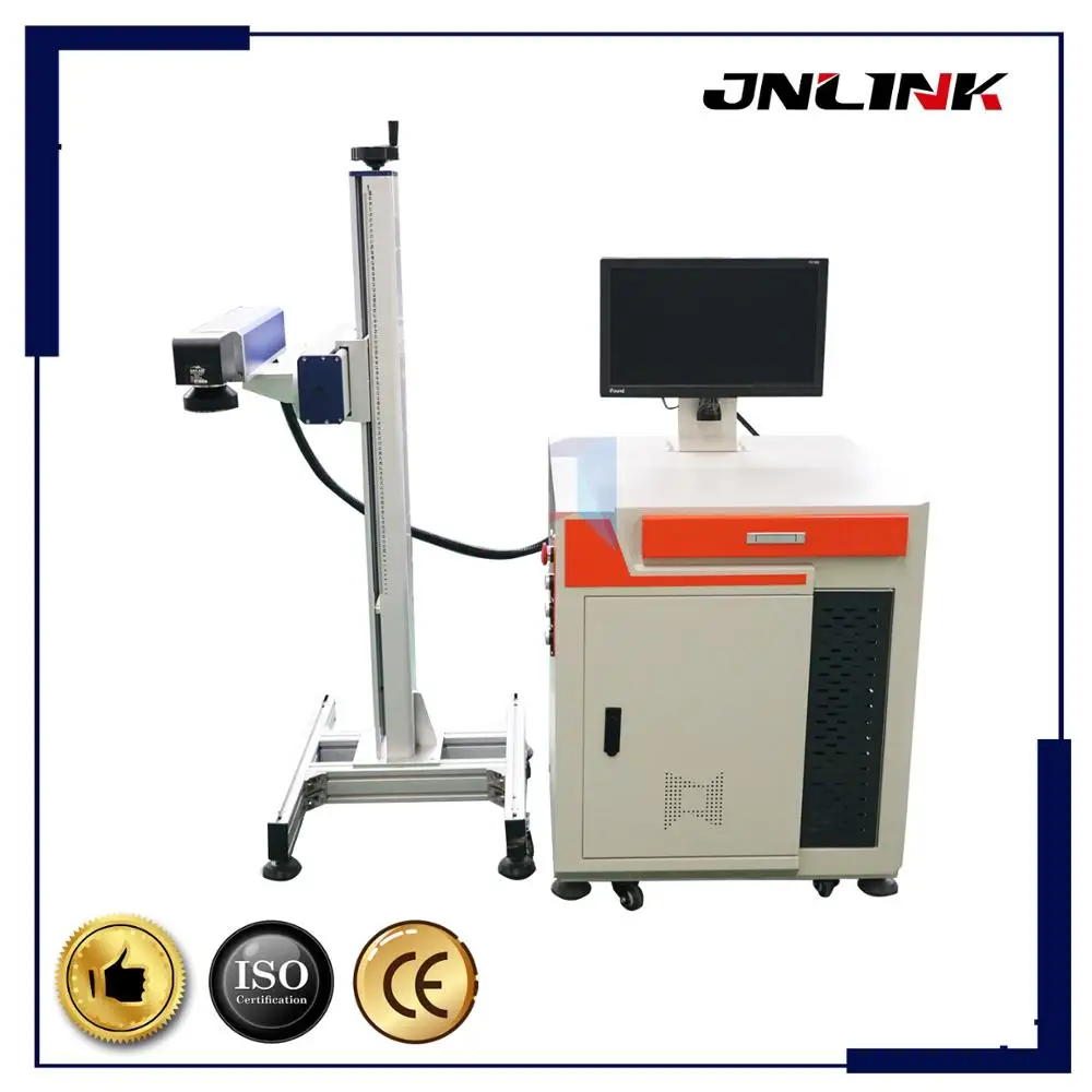 Летающая маркировочная машина на трубах 30 Ватт 50 100 ватт cnc оптический маркер в
