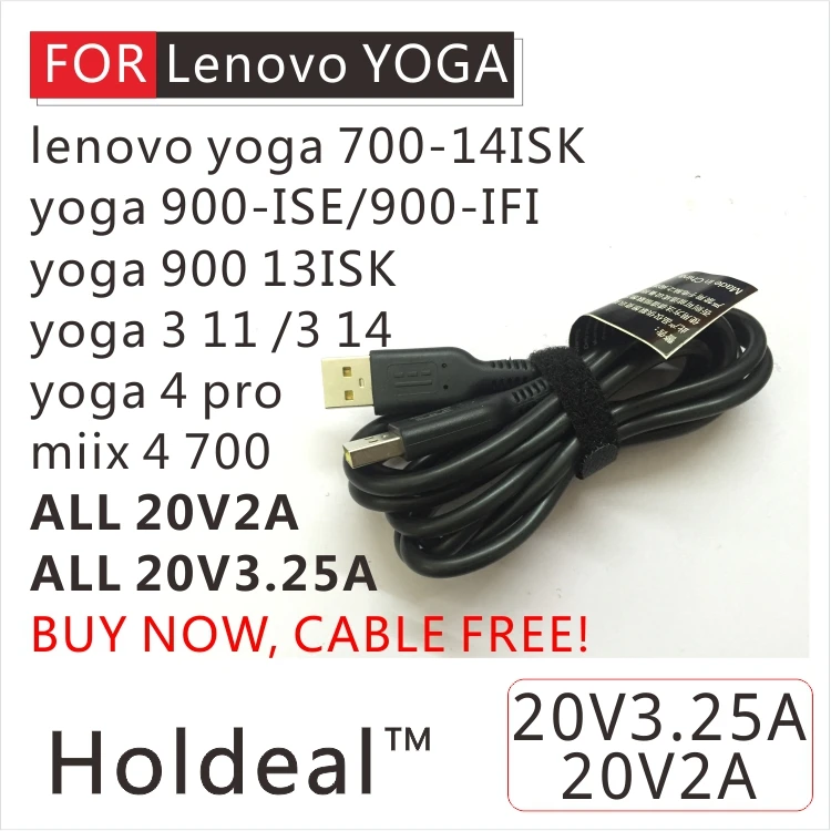 Зарядное устройство с Usb разъемом для ноутбука 20 в 3 25 А 40 Вт|yoga charger|charger laptop lenovo9 v