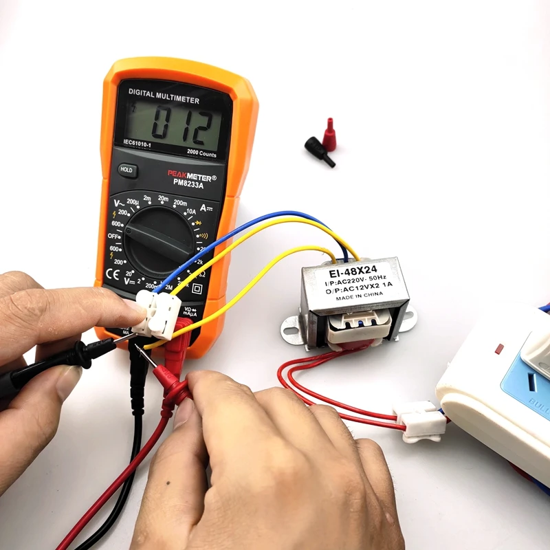 Transformateur 220V постоянного тока до двойной 12V 1A выход AC силовой трансформатор переменного тока EI48* 24 трансформатор 10W