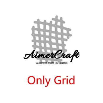 Only Grid Небольшая решётка для резки курицы металла Скрапбукинг трафарет для DIY бумаги декоративная открытка штамп для теснения с вырезами Крафтовая окраска Новинка - Цвет: Only Grid