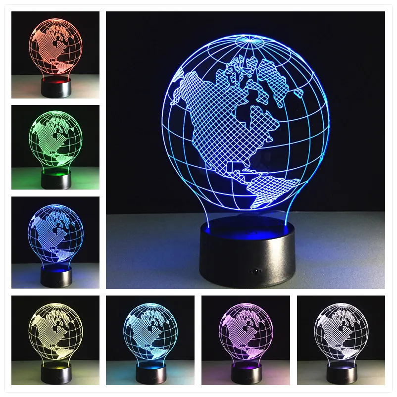

Светодиодная лампа, USB, настольная лампа, RGB, ночник, 3d настольные лампы для гостиной, usb, лампа для ночника