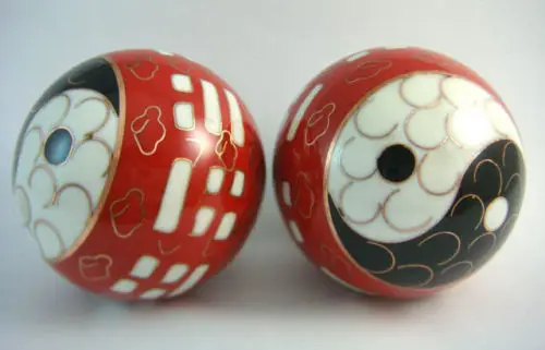 

Feng Shui Yin Yang Baoding Ba Gua Ball Health Ball D:2"