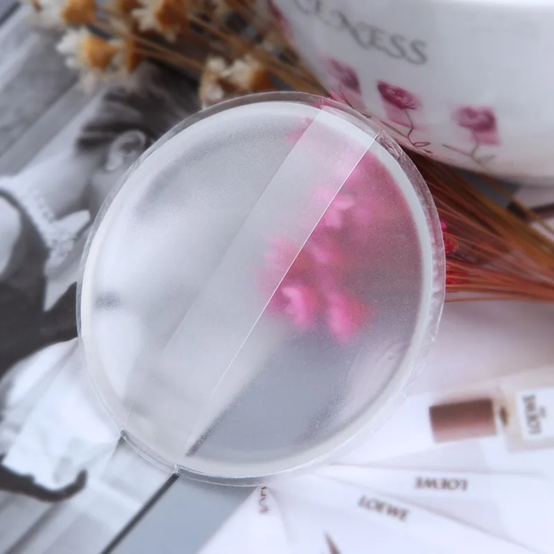 1 шт. круглый силиконовый косметический спонж для смешивания лица кремнезем