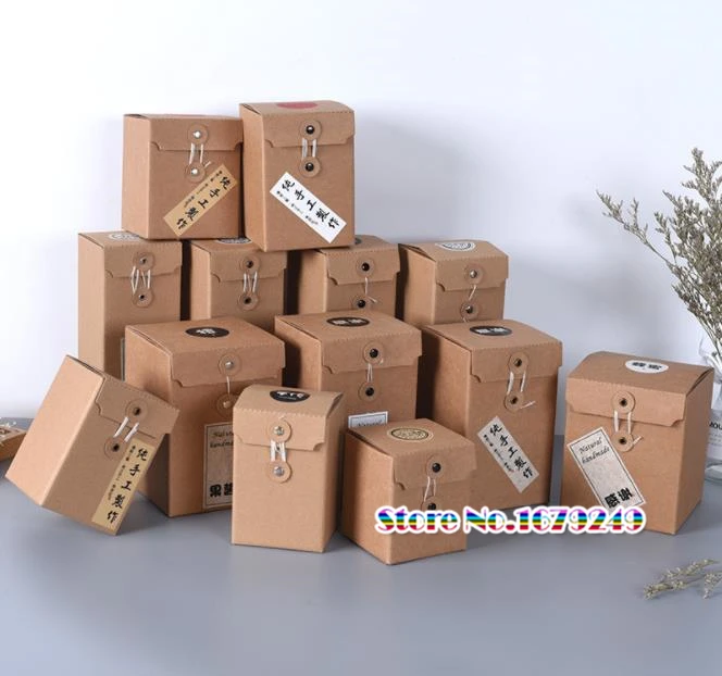 Утолщенная коробка из крафт бумаги медовая банка коробки стеклянные для