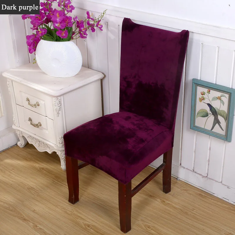 20 DecorUhome 1 шт. съемный эластичный Чехол для стула из спандекса, протектор для сиденья, Чехол для стула, моющийся короткий стул, чехлы для сидений - Цвет: 20