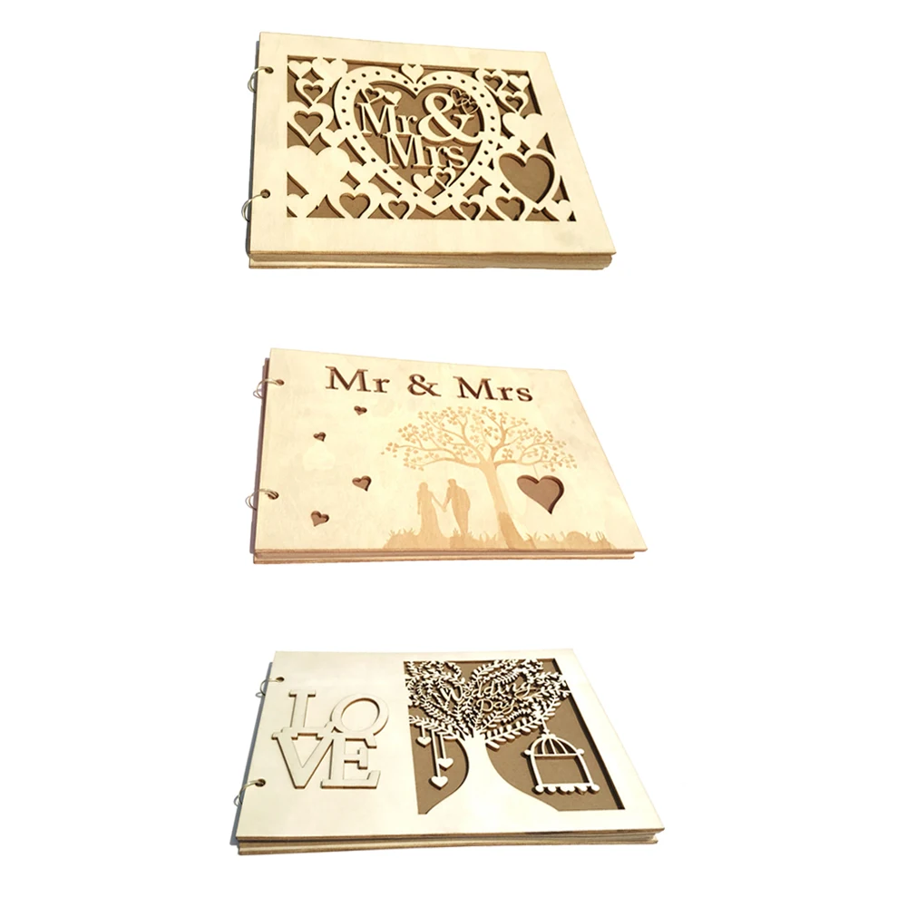 Деревянные украшения подпись гостевые книги ручной работы любовь мистер и
