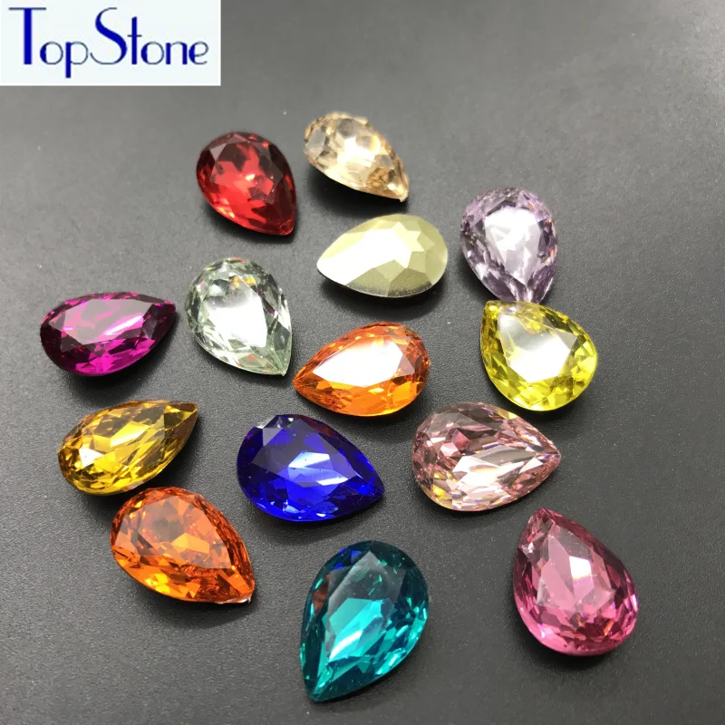 Капельница из смолы и горного хрусталя TopStone 10x14 мм 13x18 Цвета K9 использование для