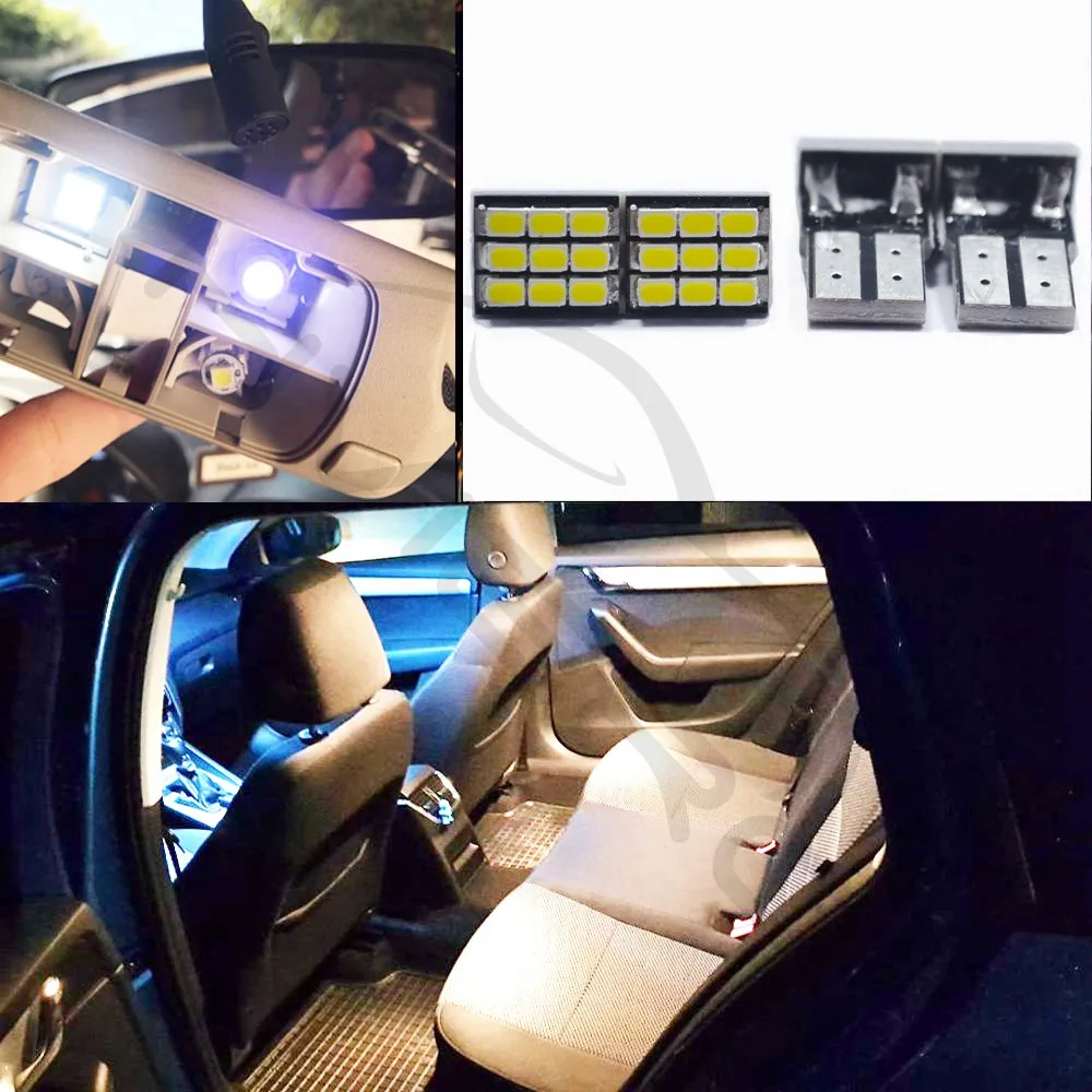 10X Белый T10 W5W 194 168 9smd 1206 3020 9 светодиодный Автомобильный светодиодный авто мобильный габаритный фонарь интерьерные лампы запасное освещение 12 В постоянного тока