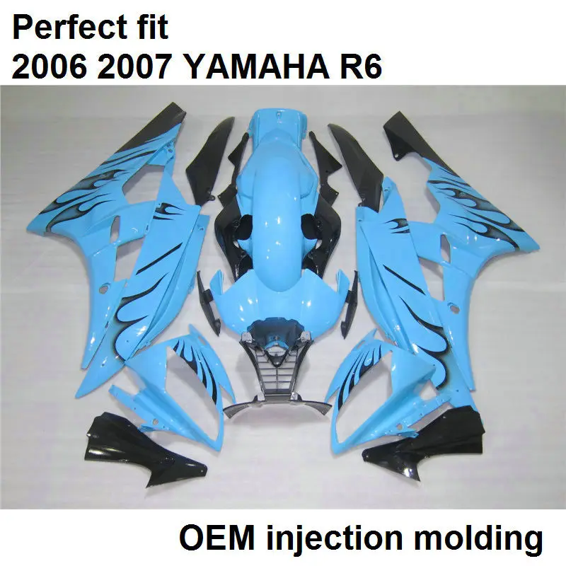 Лидер продаж литьем под давлением обтекатель комплект для YAMAHA YZF R6 06 07