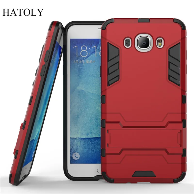 HATOLY For Armor Case Samsung Galaxy J7 2016 Shockproof Robot Hybrid Silicone Rubber Hard J710&lt |